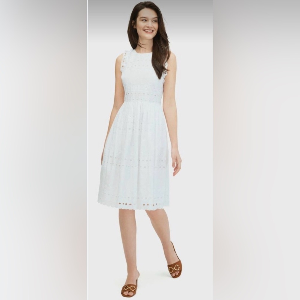 Kate Spade White Eyelet 100% Cotton Dress